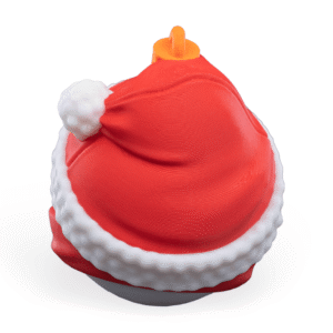 Happy Snowman Ornament | 3D Printed Xmas Decor | Unique Stocking Stuffer | Modern Red & White Bauble - Image 8